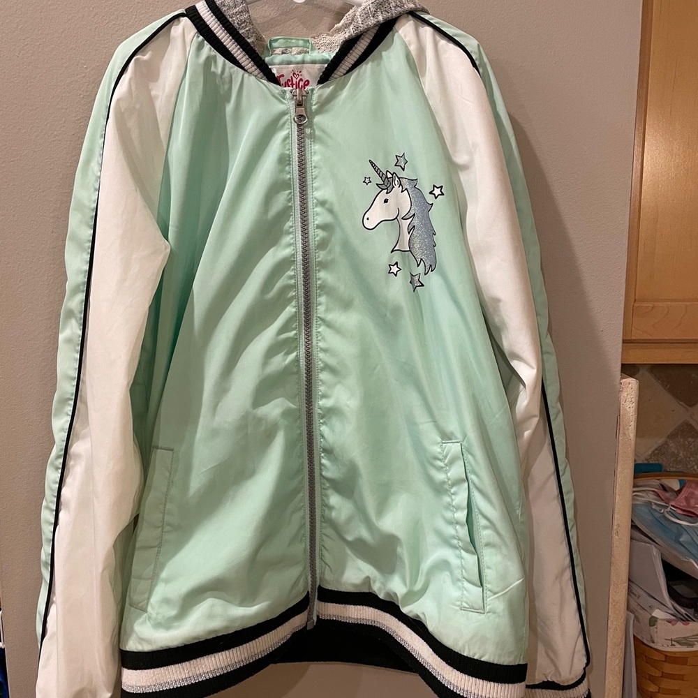 Justice hooded spring jacket